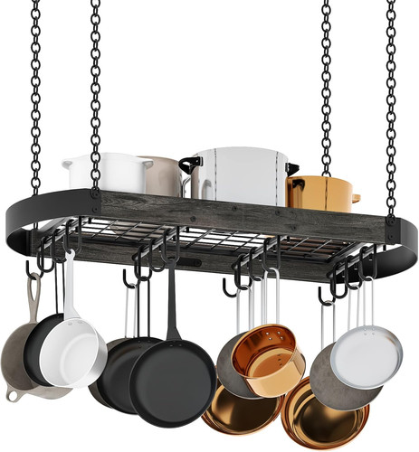 Inch hanging pot rack - 31.7-inch,